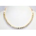 Gold Plated single line Necklace Earring Metal Jewelry white Zircon Stone